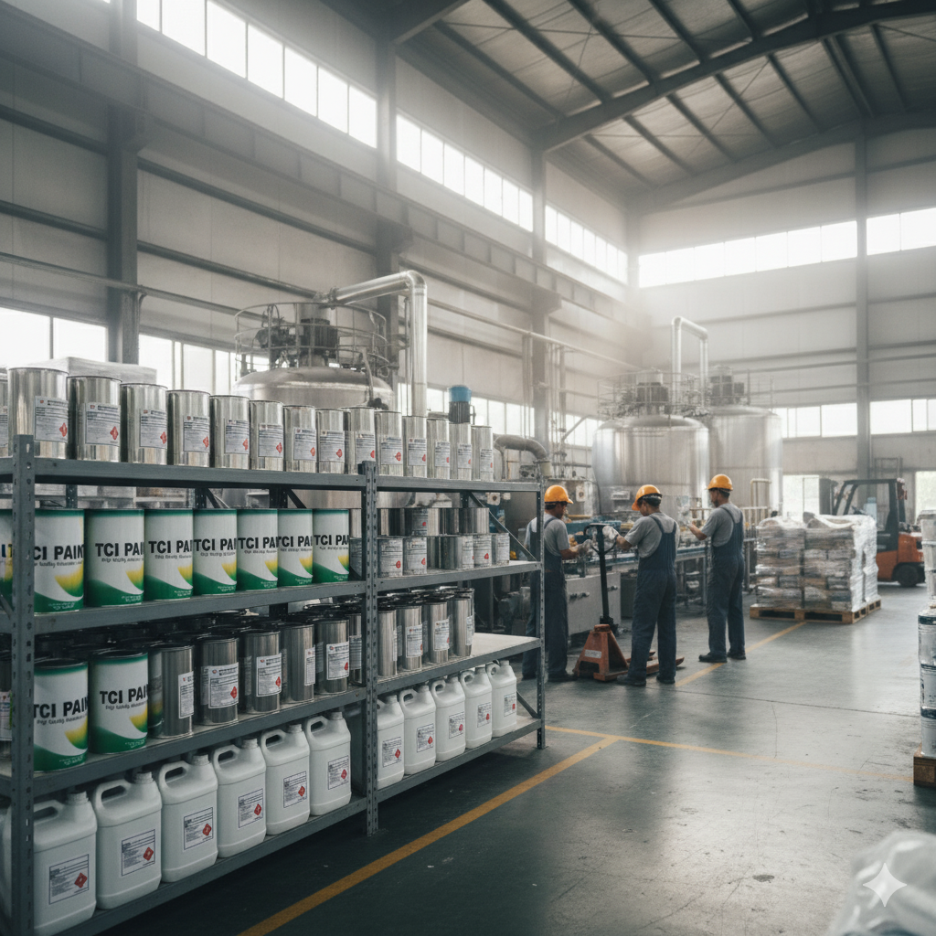Pabrik cat industri PT. Tunasindo Pratama di Tangerang